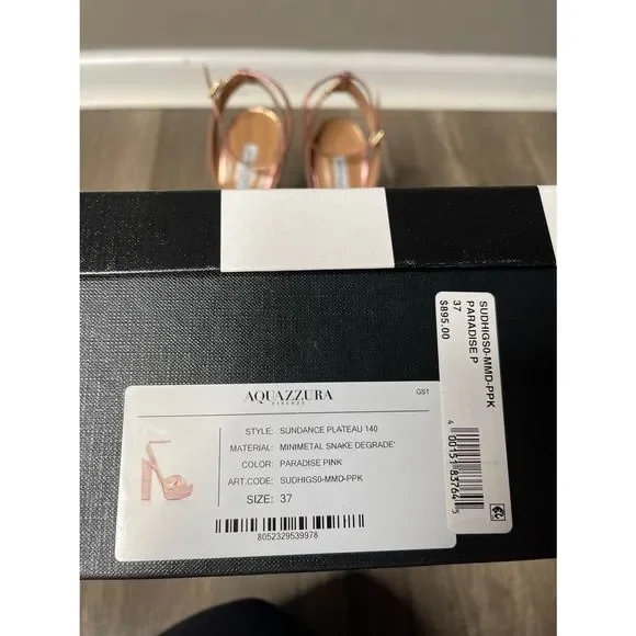 Aquazzura
Sundance Snake-Embossed Platform Sandals - Picture 10 of 10